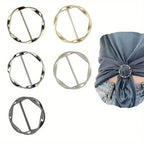5-Piece Versatile Scarf and T-Shirt Clip Set