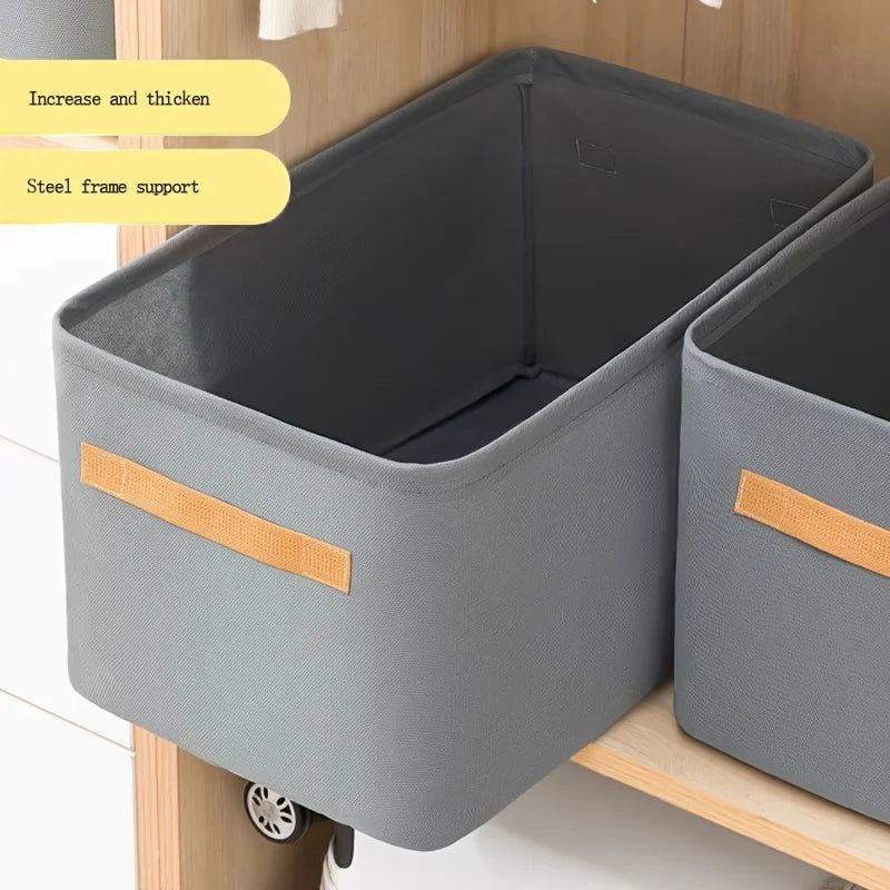 Foldable Fabric Clothing and Closet Organizer Storage Box