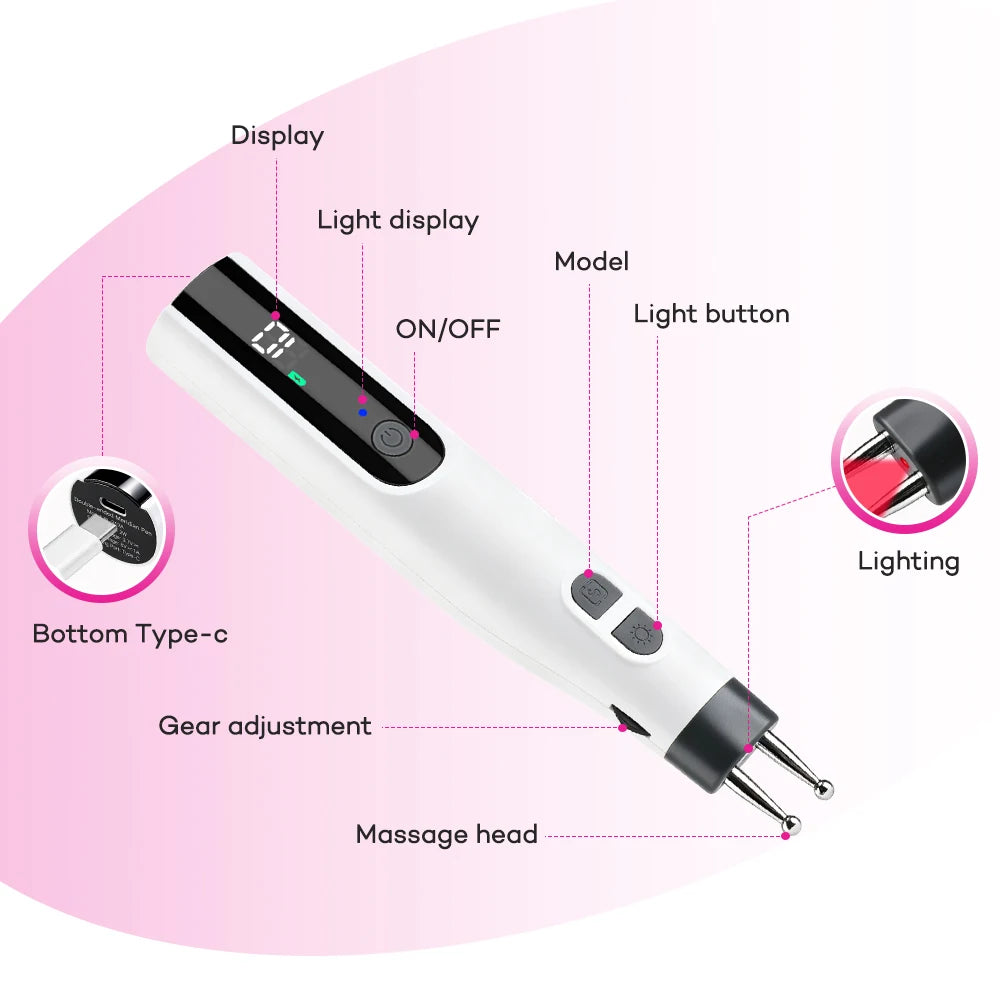 Handheld Electric Precision Massager for Face and Body