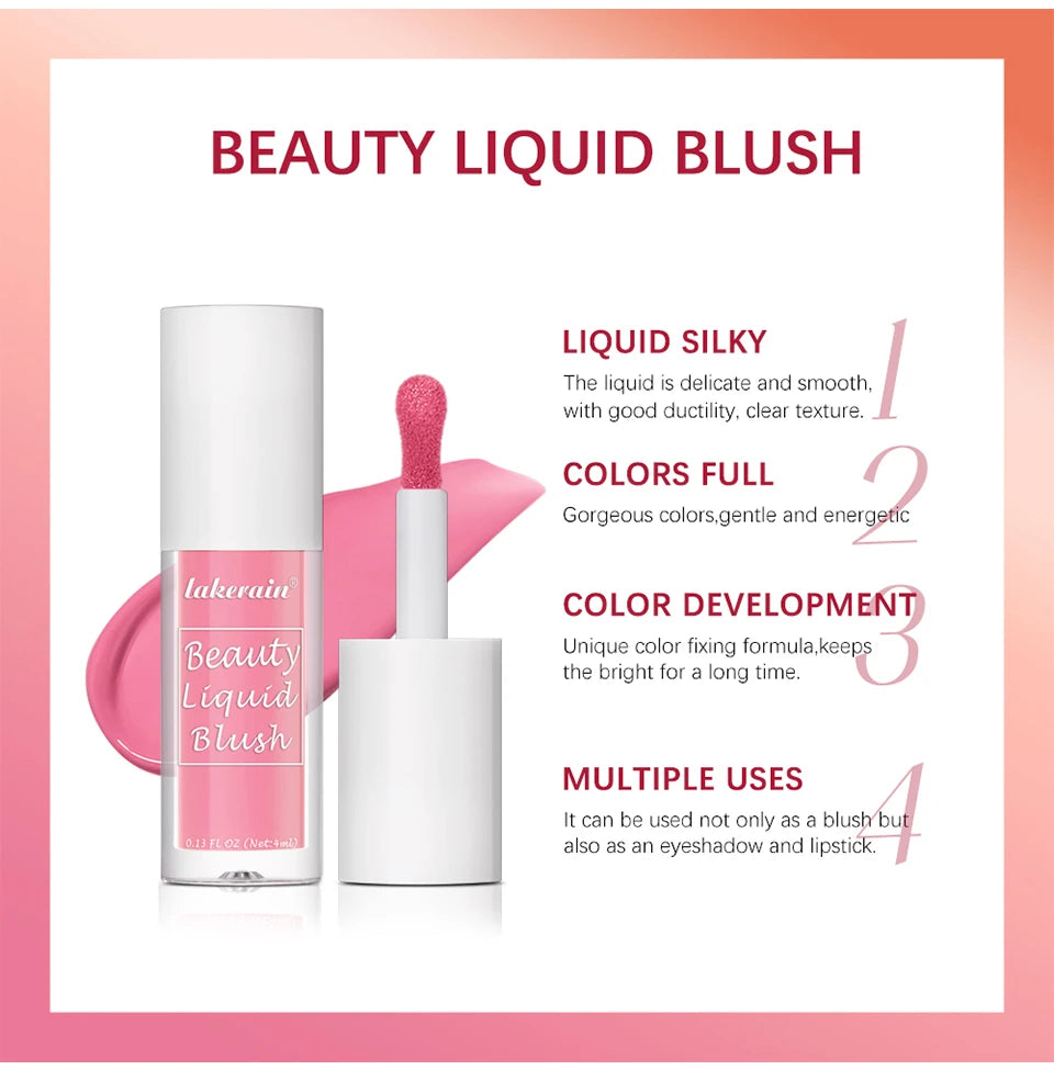 Waterproof Liquid Cheek Blush for Natural Makeup - 10