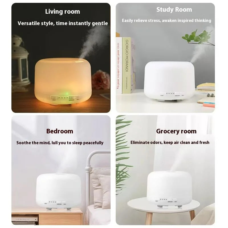 500ml Aromatherapy Essential Oil Diffuser with LED Night Light - 4