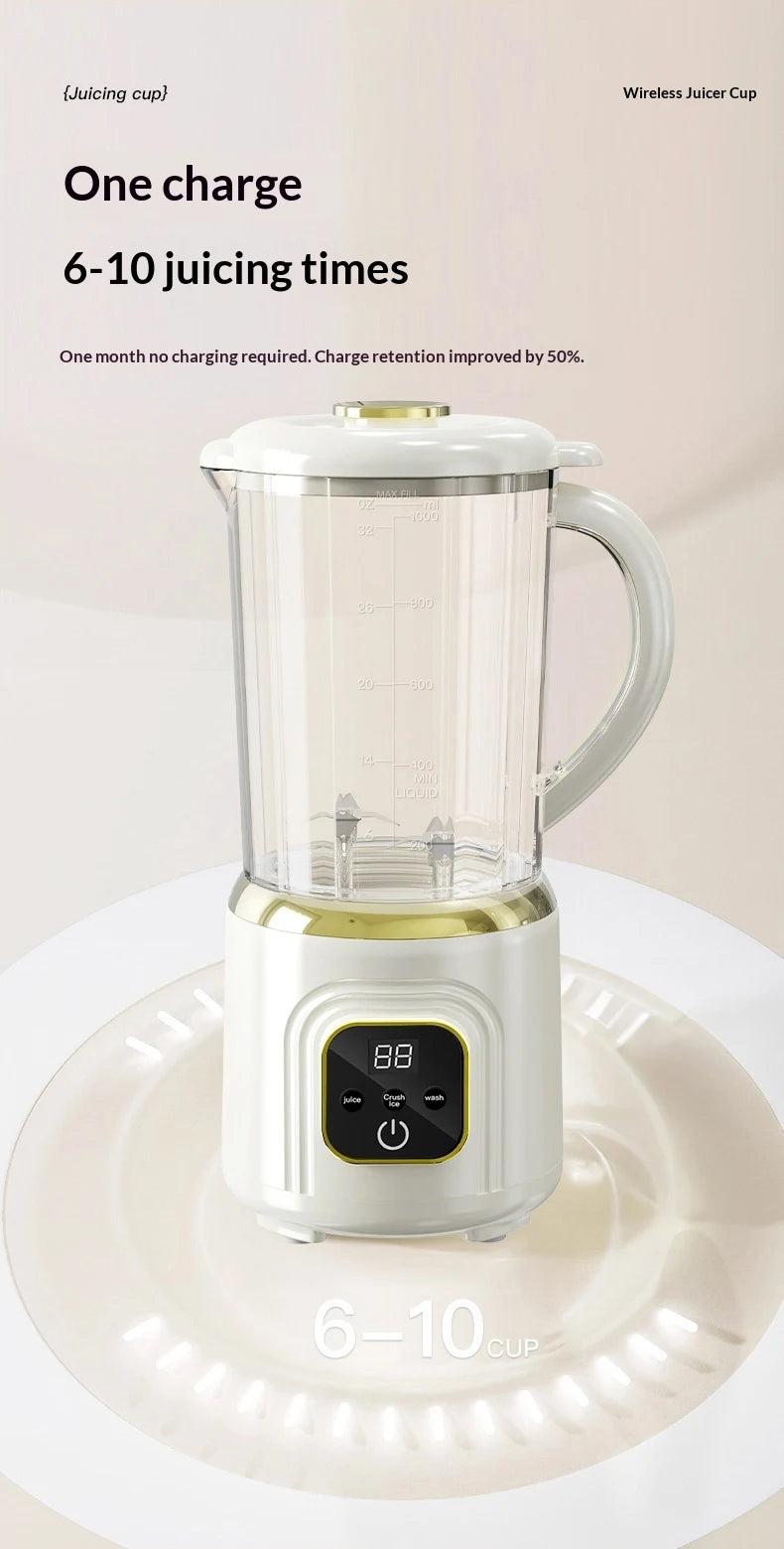 Portable Wireless Electric Fruit and Ice Blender