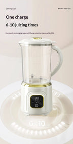 Portable Wireless Electric Fruit and Ice Blender