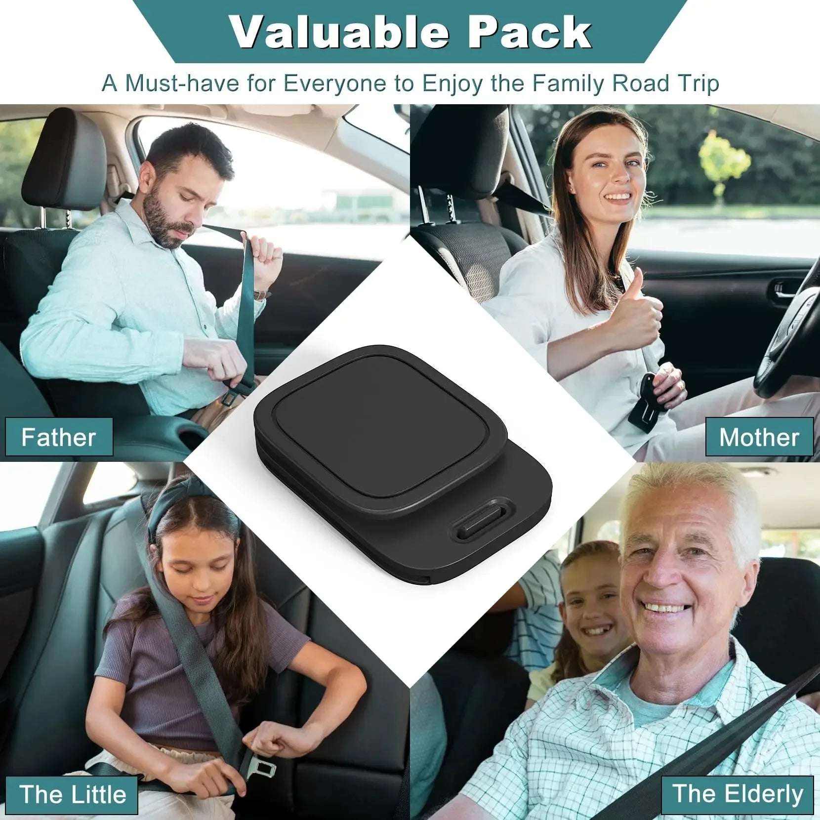 Comfortable Car Seat Belt Adjuster Clip for Driving - 6