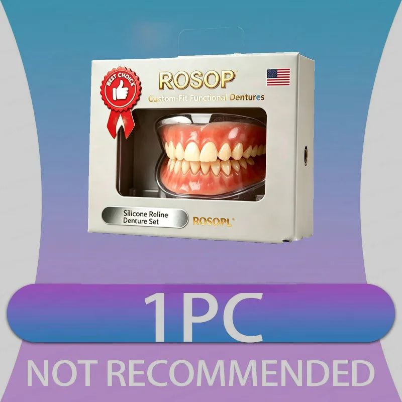 Soft Silicone Custom-Fit Denture Set