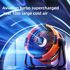 Portable Rechargeable Camping Fan with Night Light and Power Bank