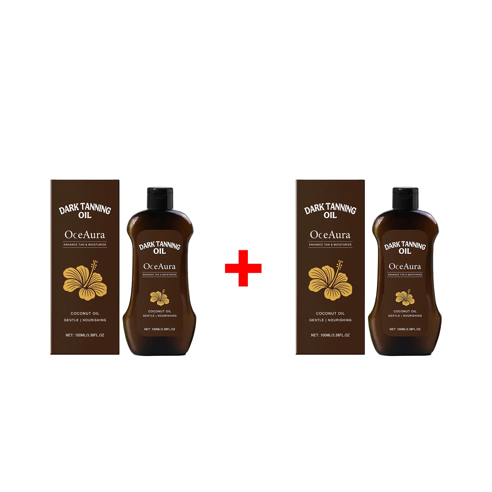 Coconut Oil Dark Tanning Body Oil for Deep Bronze Glow - 15