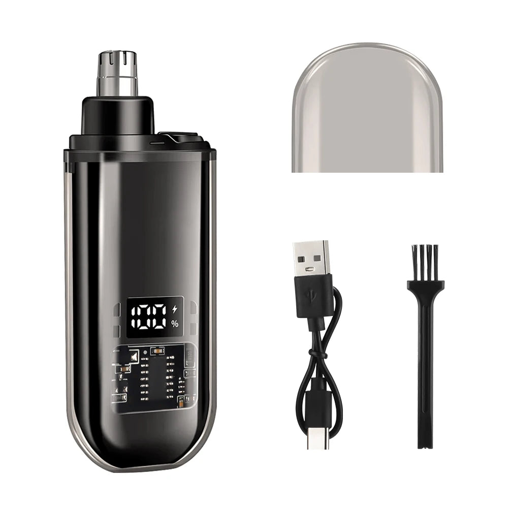 Electric USB Rechargeable Nose and Ear Hair Trimmer