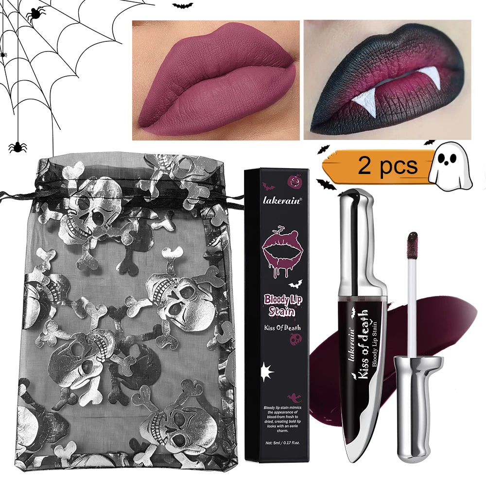 Bloody Matte Liquid Lip Stain for Halloween and Gothic Makeup - 20