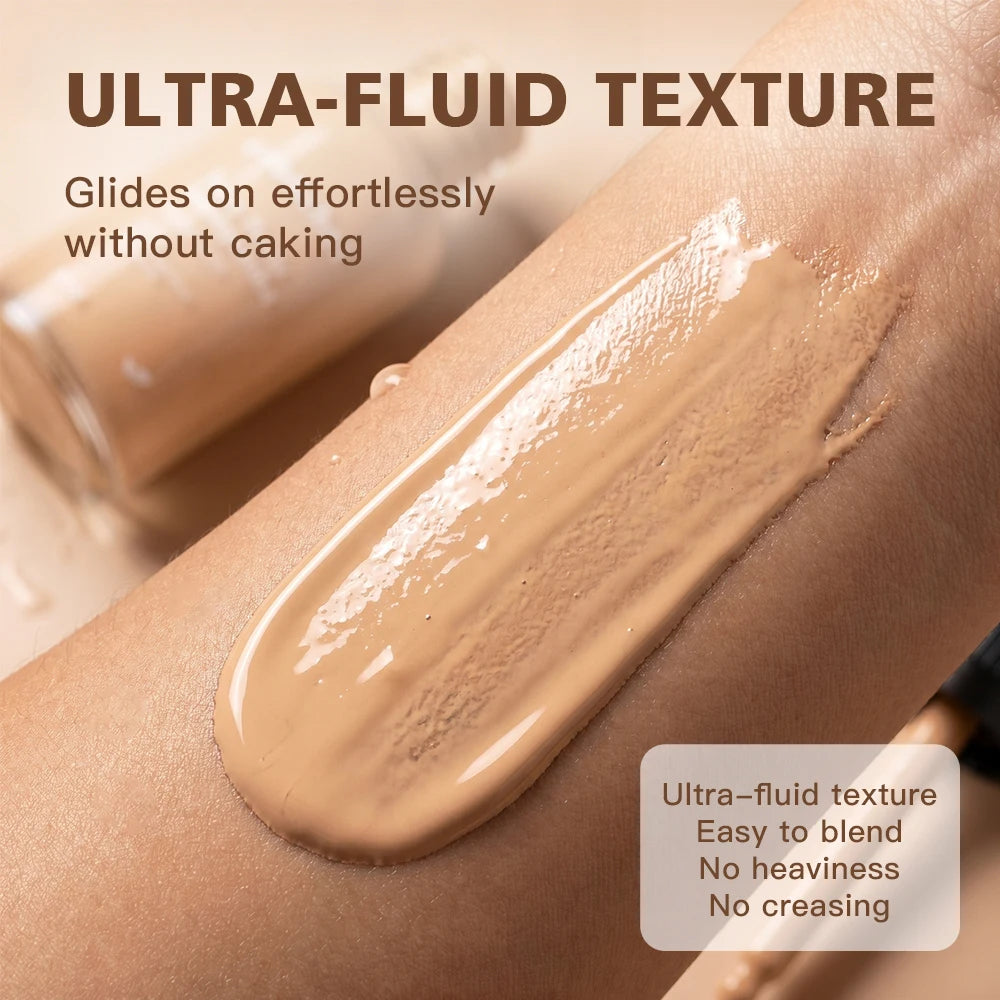 Matte Lightweight Liquid Foundation for Flawless Poreless Skin