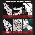 Multifunctional 18-in-1 Wire Stripping and Crimping Pliers