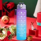 Motivational Leakproof Water Bottle with Time Marker