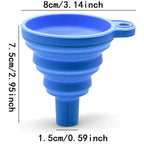 Collapsible Silicone Funnel for Car Oil and Fluid Changes