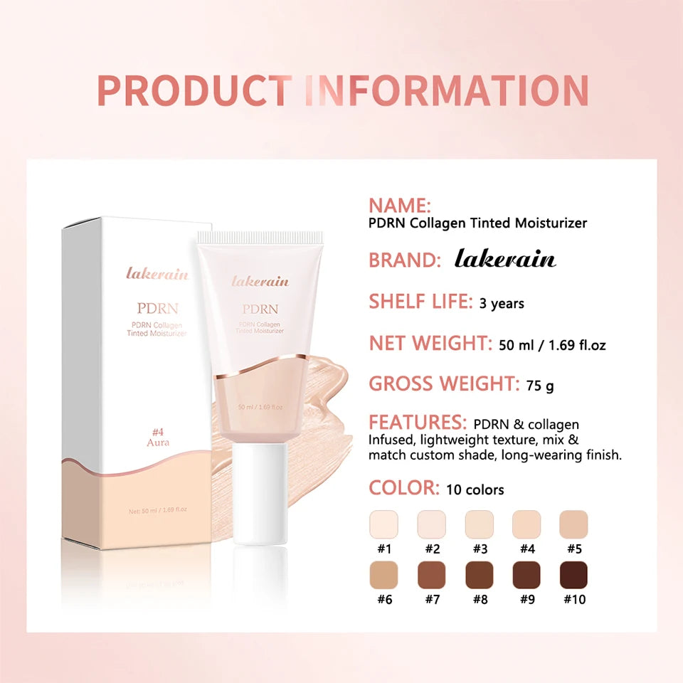 PDRN Collagen Tinted Moisturizer for Radiant Glass Skin - 15