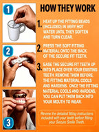 Cosmetic Silicone Fake Teeth Set for Upper and Lower Smile