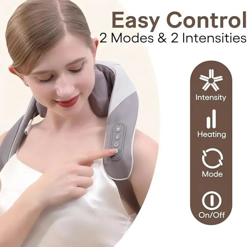 Wireless 6D Deep Tissue Neck and Shoulder Massager with Heat - 3