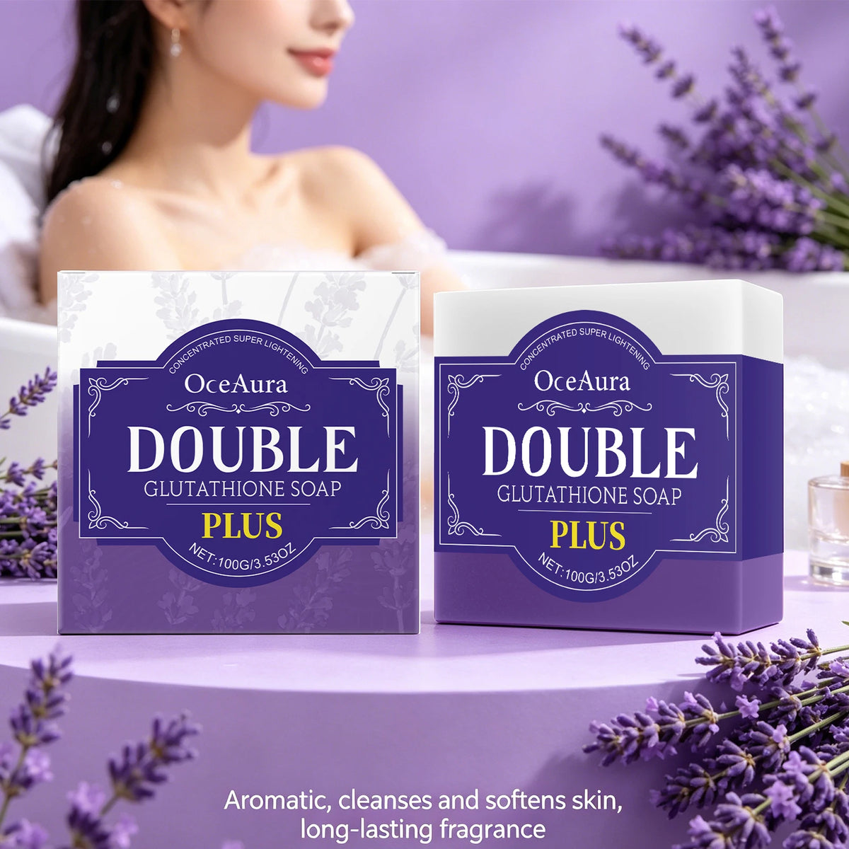 Lavender Brightening and Deep Cleansing Soap Bar