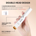 Color-Changing Foundation Stick with Built-in Blending Brush