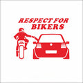 Respect for Bikers Car Window Decal