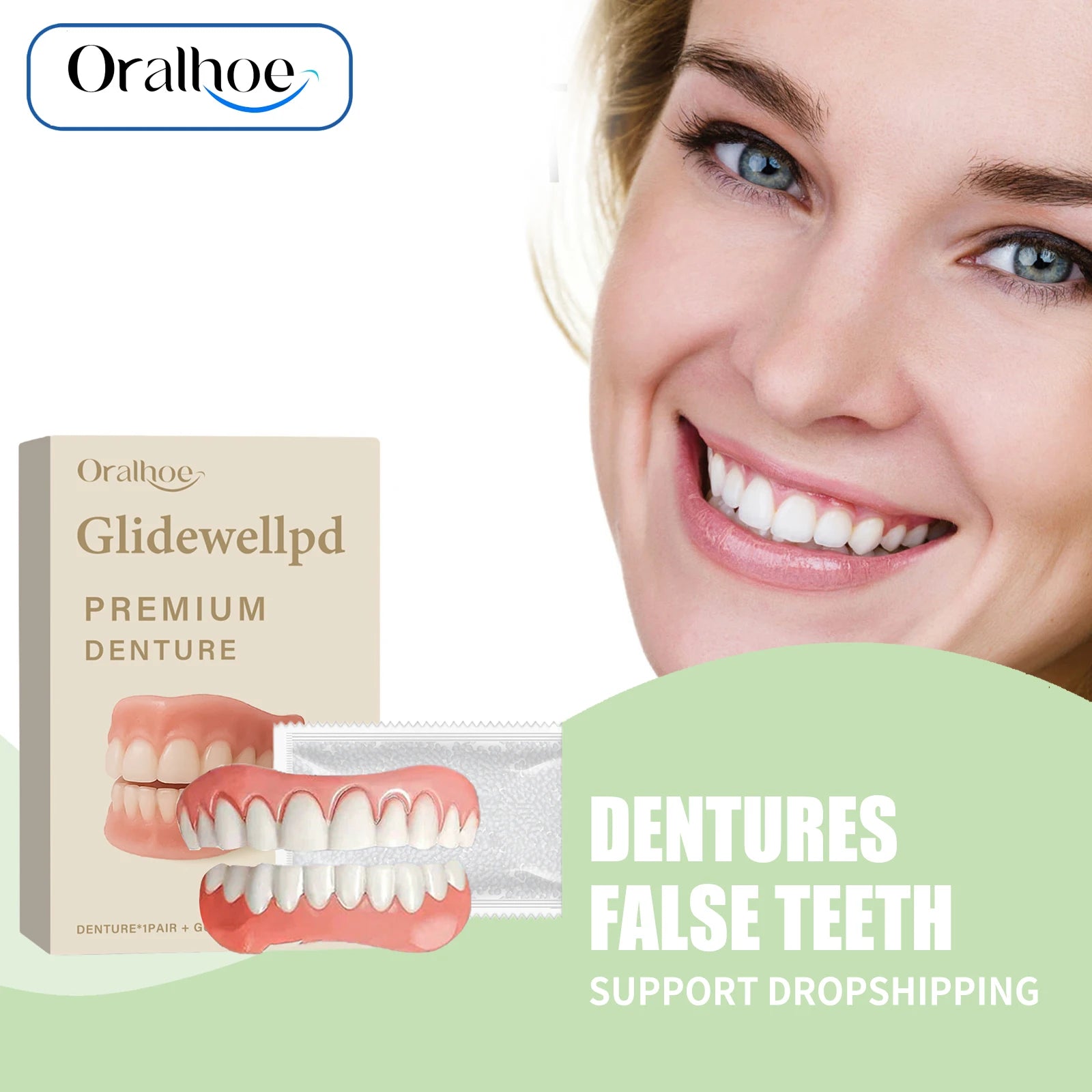 Temporary Silicone Cosmetic Dentures for Smile Improvement - 1
