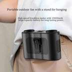 Portable Hands-Free Waist Clip Fan for Outdoor Cooling