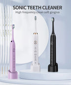 Rechargeable Sonic Electric Toothbrush with 8 Brush Heads