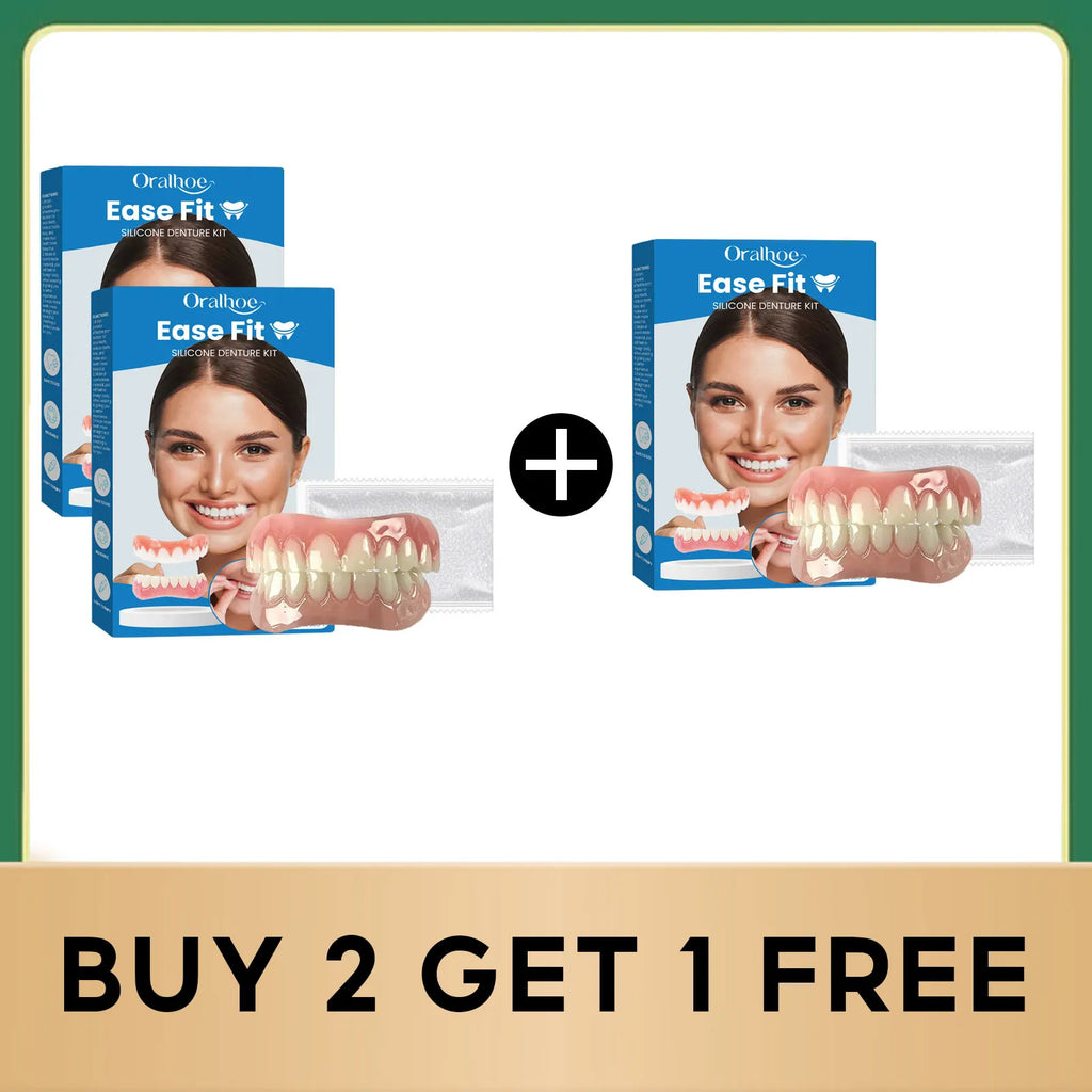 Comfortable Silicone Full Denture Set for Natural Smile Restoration