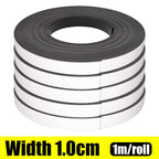 Self-Adhesive Cuttable Magnetic Strip for DIY Home Organization
