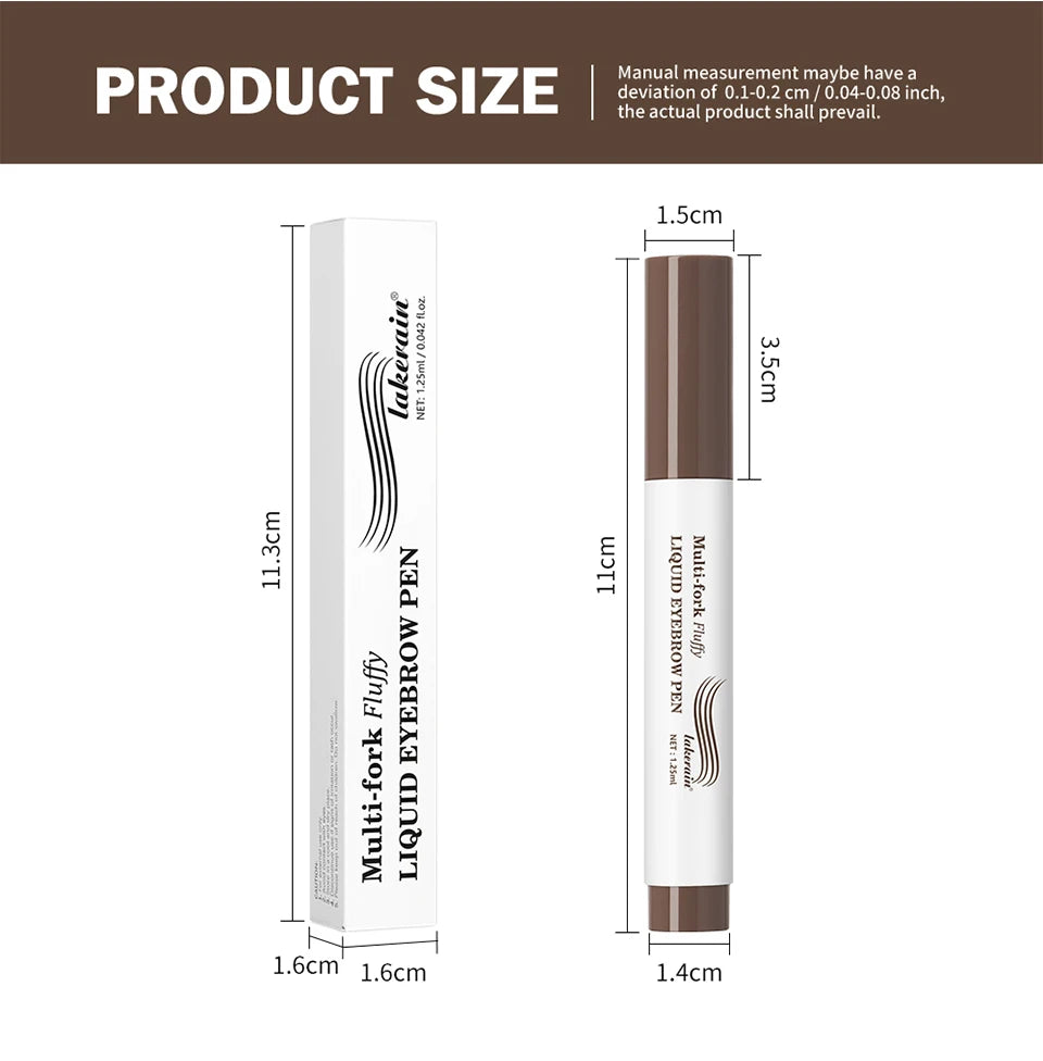 Waterproof Multi-Fork Liquid Eyebrow Pen - 18