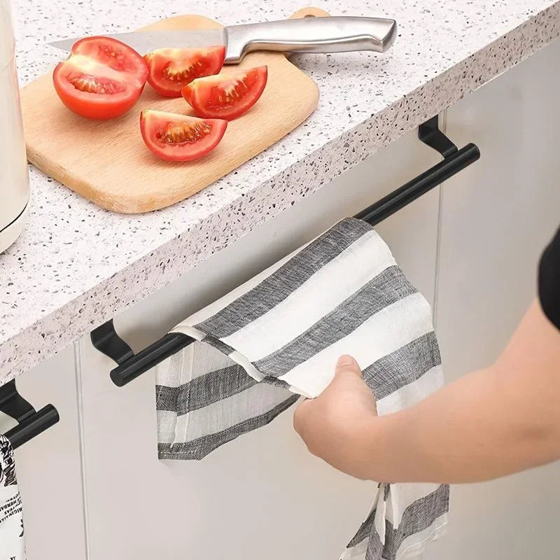 Over-Cabinet Stainless Steel Towel Rack - 4