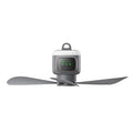 Portable Rechargeable Ceiling Fan with LED Light for Camping