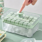 One-Press Easy Release Ice Cube Tray with Storage Box