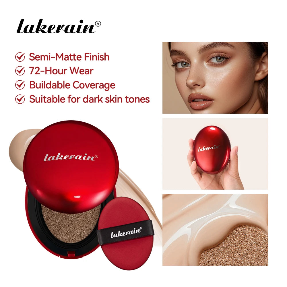 Waterproof Sunscreen Cushion Foundation with Long-Lasting Coverage - 2