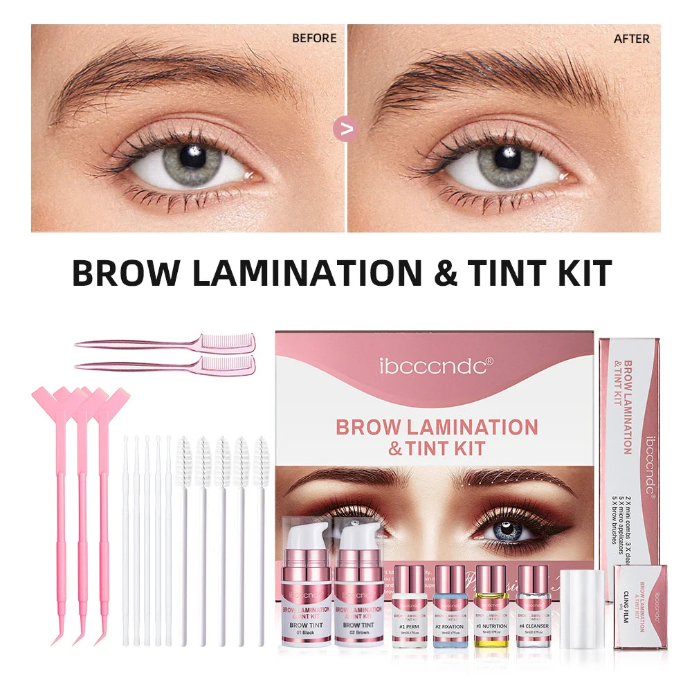 Professional Eyelash and Eyebrow Lifting and Tinting Kit - 19