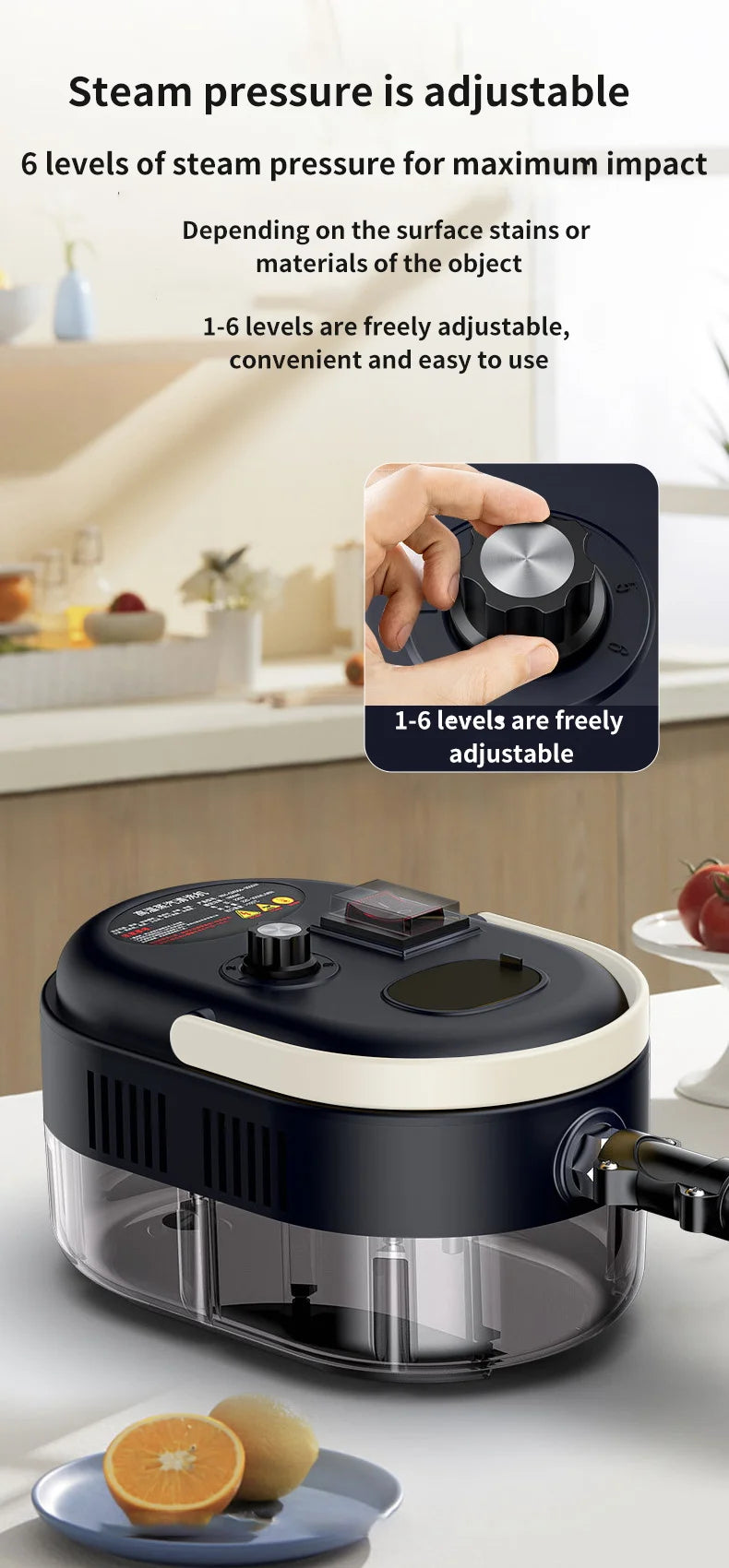 High-Pressure Handheld Steam Cleaner for Home and Kitchen - 15