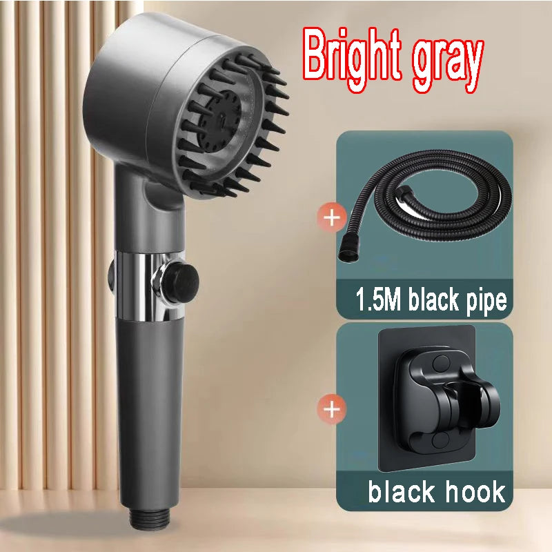 4-Mode High-Pressure Handheld Filtered Shower Head
