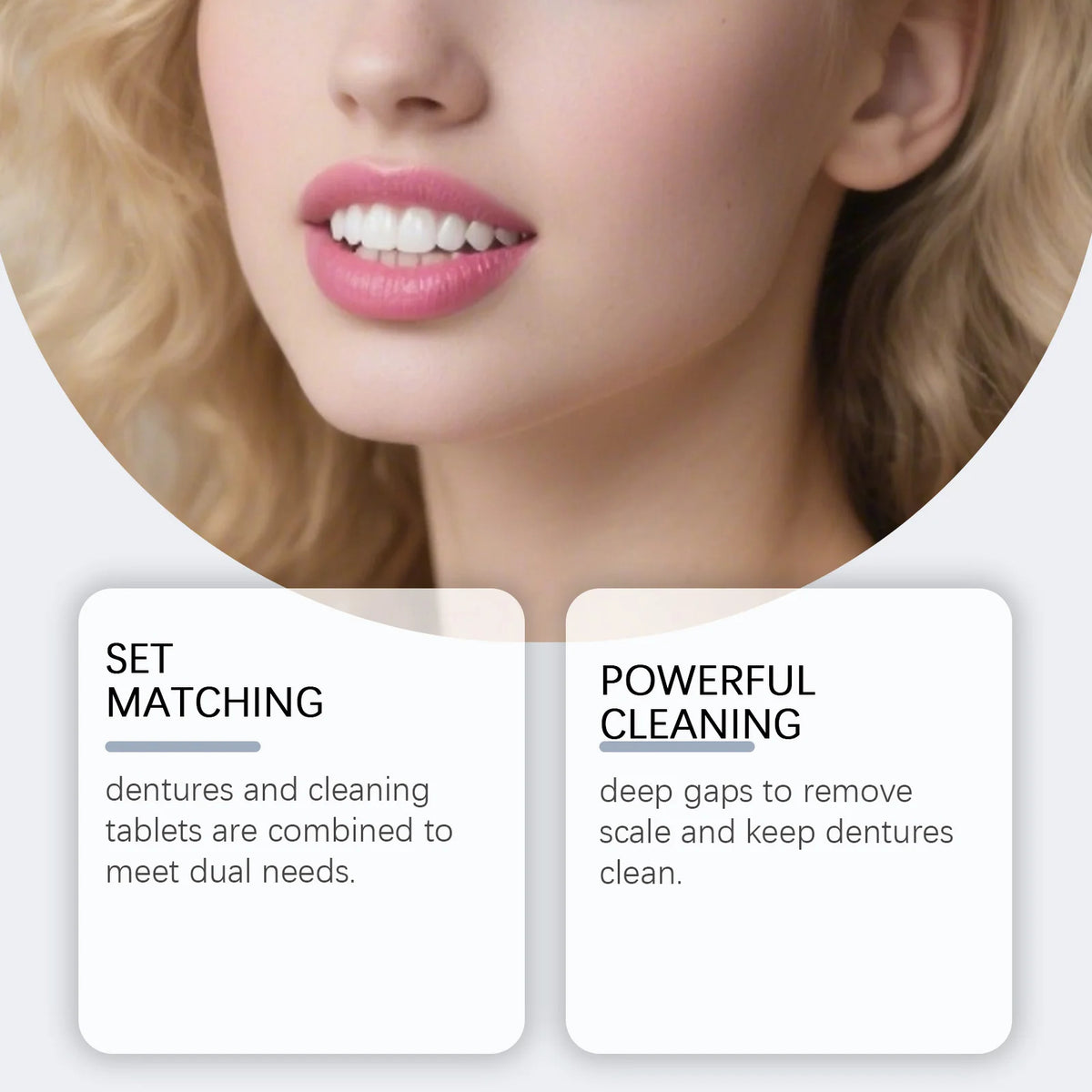 Cosmetic Denture Set for Instant Smile Restoration