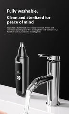 Rechargeable Electric Nose and Ear Hair Trimmer