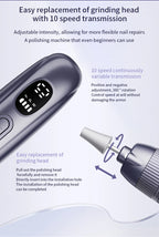 Electric Cordless Manicure and Pedicure Nail Drill Kit