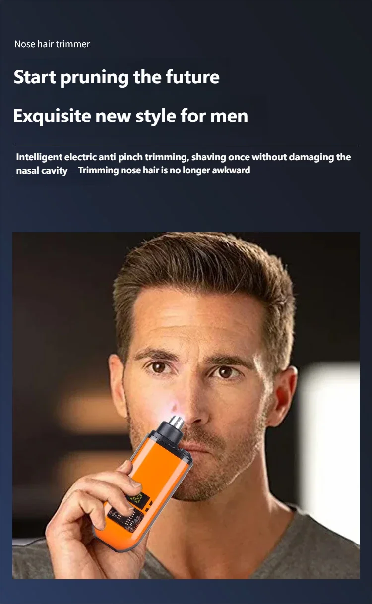 Rechargeable Portable Nose and Ear Hair Trimmer