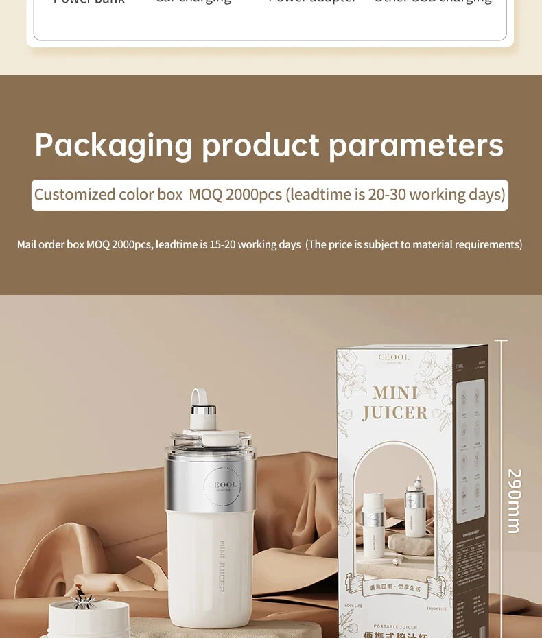 Portable Insulated Vacuum Smoothie Blender and Juicer