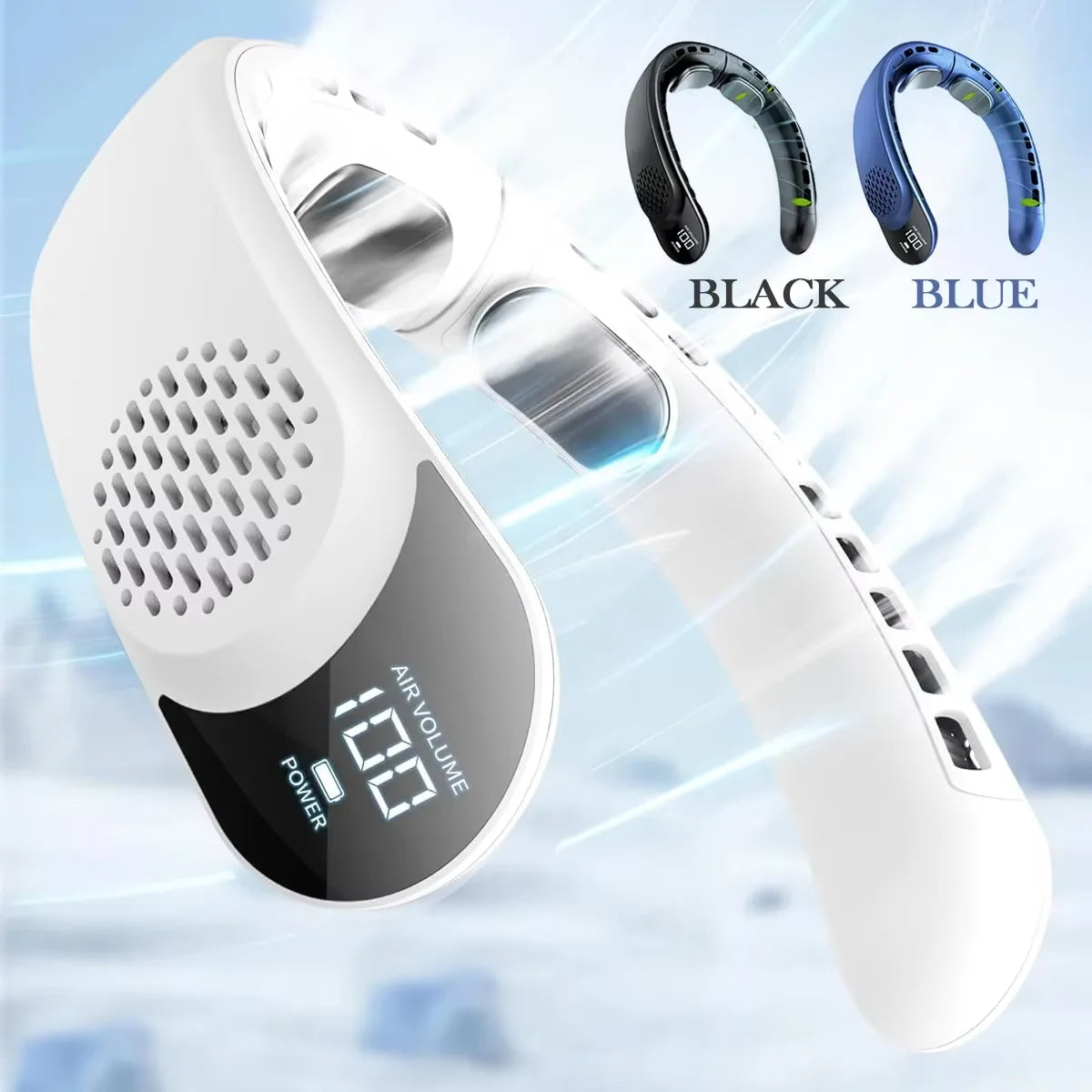 Foldable Bladeless Portable Neck Fan for Travel and Outdoor Cooling