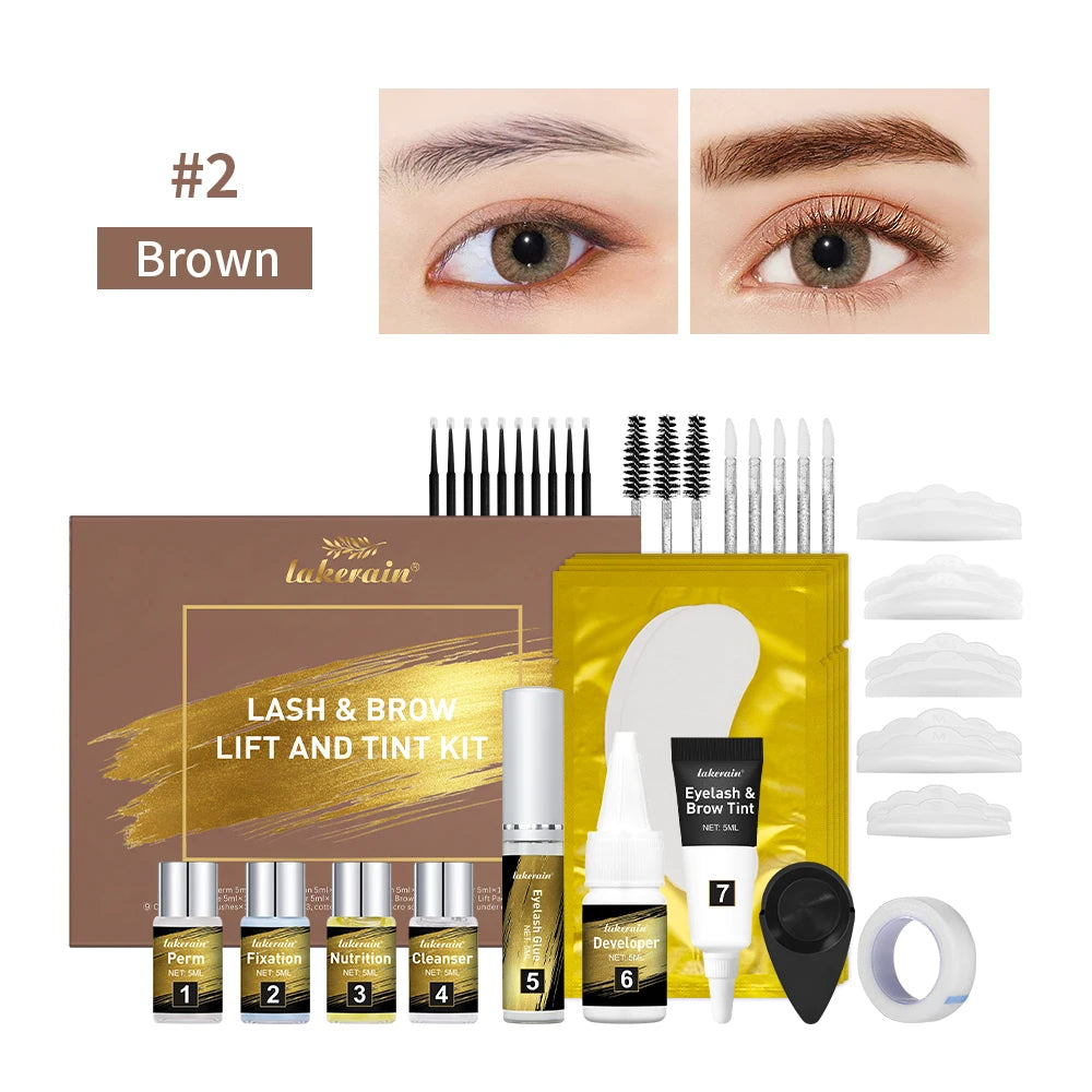 Professional Eyelash and Eyebrow Lifting and Tinting Kit