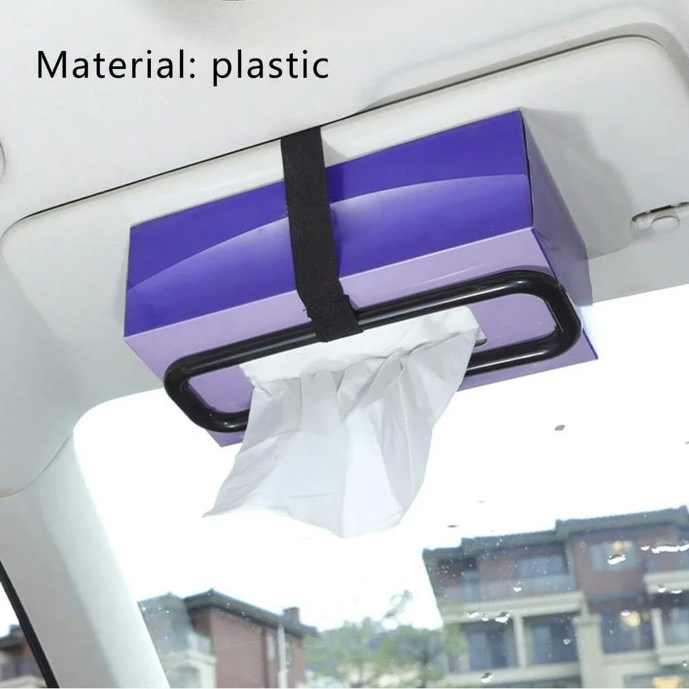 Adjustable Car Sun Visor Tissue Box Holder