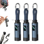 4-in-1 Fast Charging Keychain Cable with Digital Display