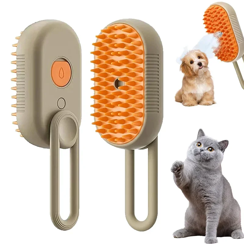 Steam Pet Grooming Brush for Cats and Dogs - 1