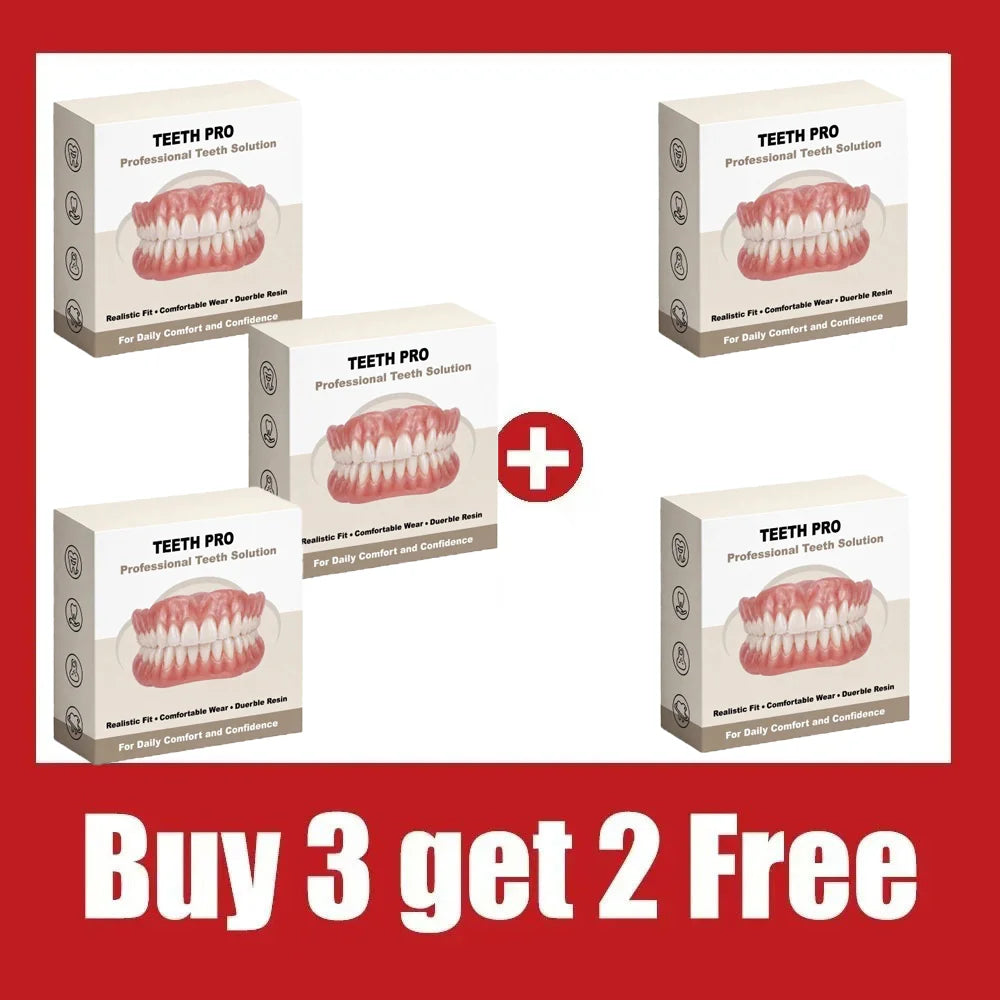 Instant Snap-On Silicone Smile Veneers for Natural Looking Teeth