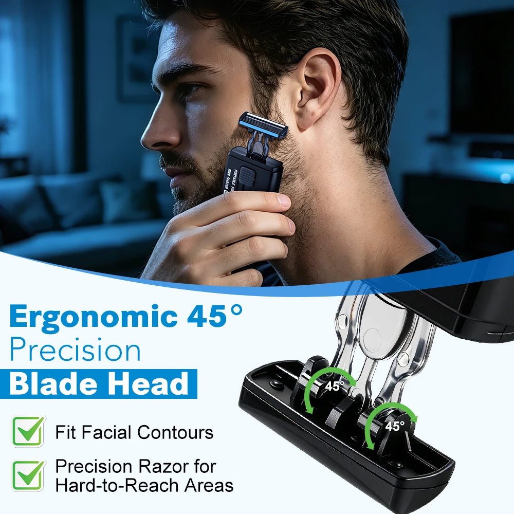Portable Retractable Manual Razor for Men - 10