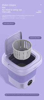 Portable Folding Washing Machine for Underwear and Socks