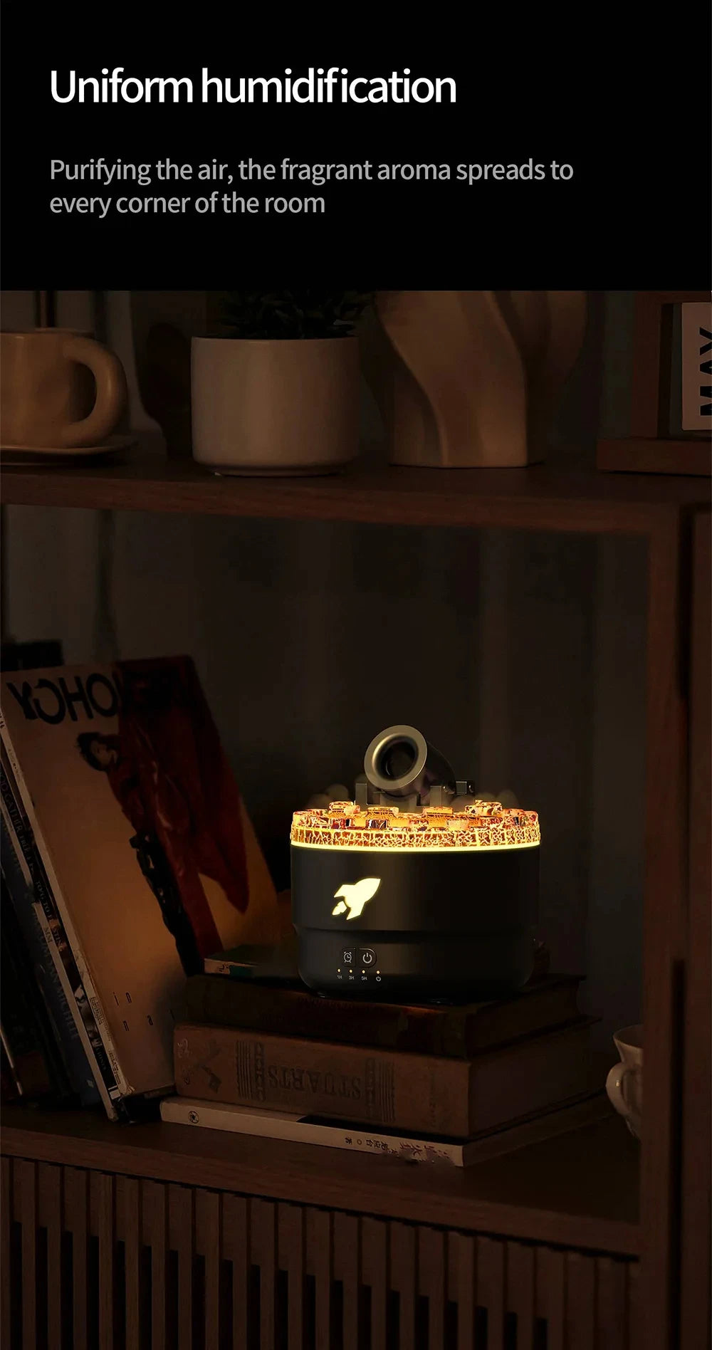 Ultrasonic Essential Oil Diffuser and Humidifier with LED Night Light - 16